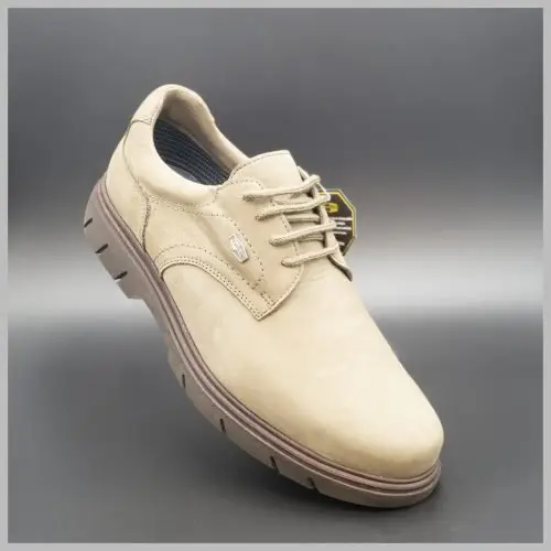 Zapatos Derby impermeables e hidrofugados. Modelo c510 Caqui Gris. 2020 BAY Mallorca.