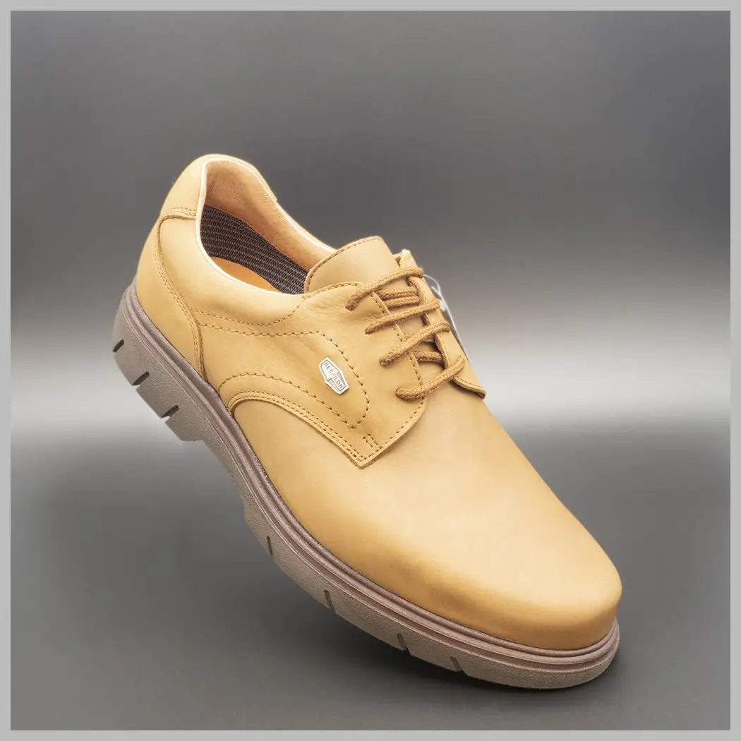 Zapatos Derby impermeables e hidrofugados. Modelo c510 color Marrón. 2020 Zapatos BAY Mallorca.